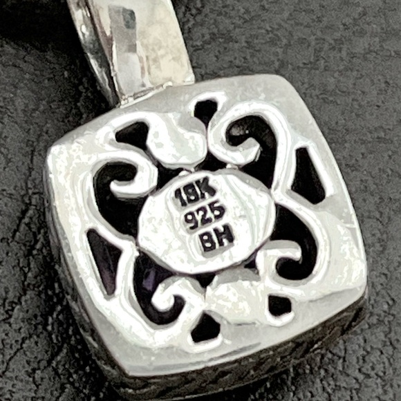 🟦SALE🟦 Effy 18k gold sterling silver checkerboard cut amethyst necklace - Picture 8 of 12